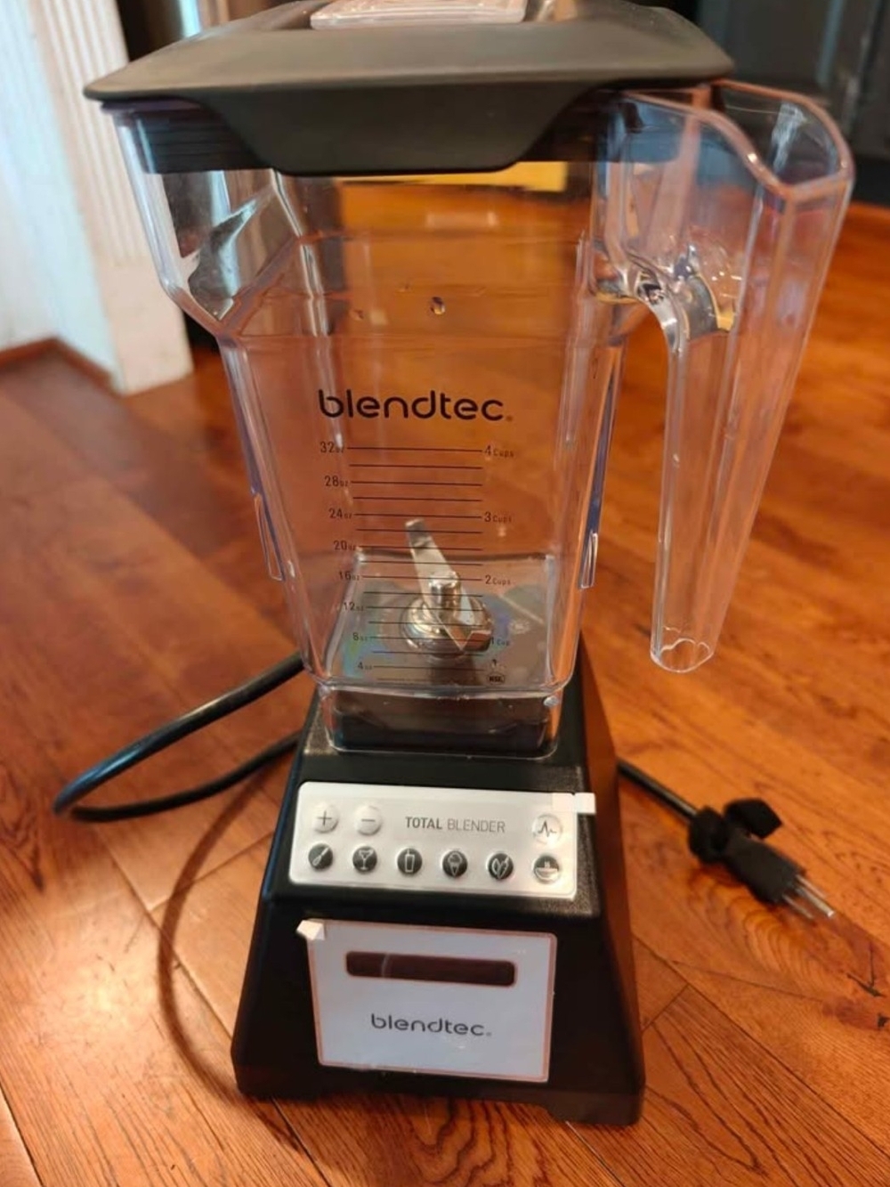 Black Total Blender with Clear Jar